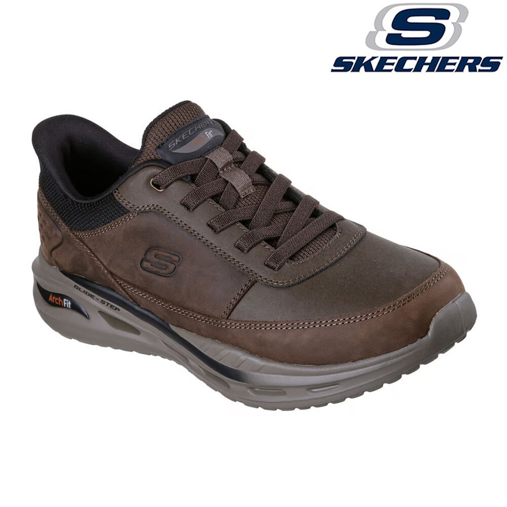 Skechers Slip Ins Arch Fit Orvan Moxley Cacao Wandelschoenen Heren Skechers Slip Ins Arch Fit Orvan Moxley Cacao Wandelschoenen Heren