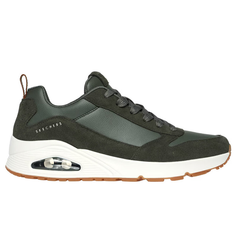 Skechers Uno Stacre Olive Wandelsneakers Heren Skechers Uno Stacre Olive Wandelsneakers Heren