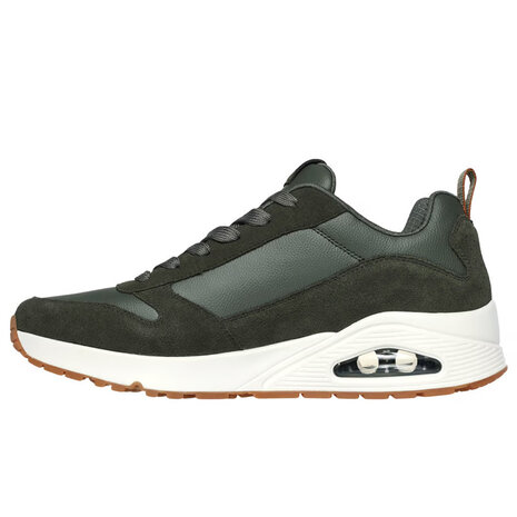 Skechers Uno Stacre Olive Wandelsneakers Heren Skechers Uno Stacre Olive Wandelsneakers Heren