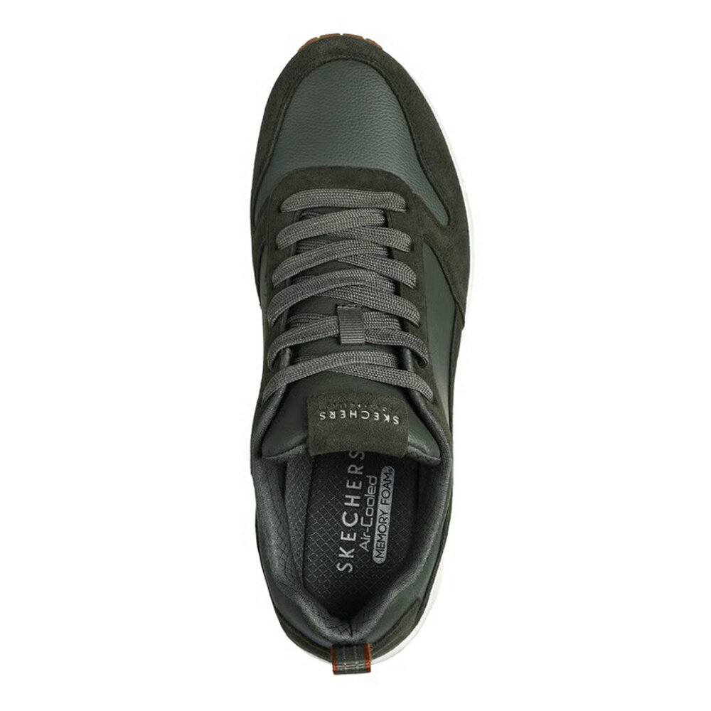 Skechers Uno Stacre Olive Wandelsneakers Heren Skechers Uno Stacre Olive Wandelsneakers Heren