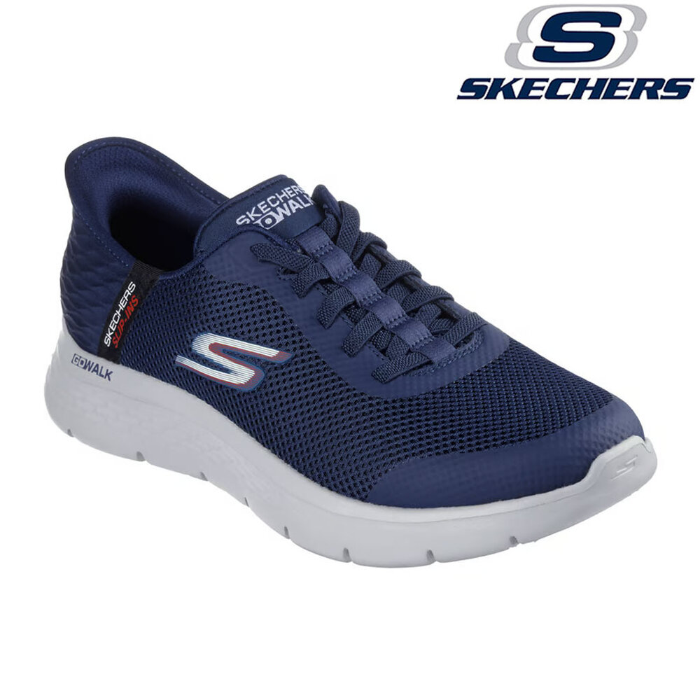Skechers Slip-Ins Go Walk Flex Navy Wandelsneakers Heren Skechers Slip-Ins Go Walk Flex Navy Wandelsneakers Heren