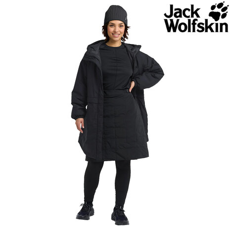 Jack Wolfskin Rib Knit Beanie Black Muts Jack Wolfskin Rib Knit Beanie Black Muts