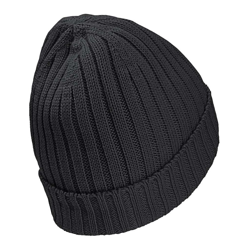 Jack Wolfskin Rib Knit Beanie Black Muts Jack Wolfskin Rib Knit Beanie Black Muts