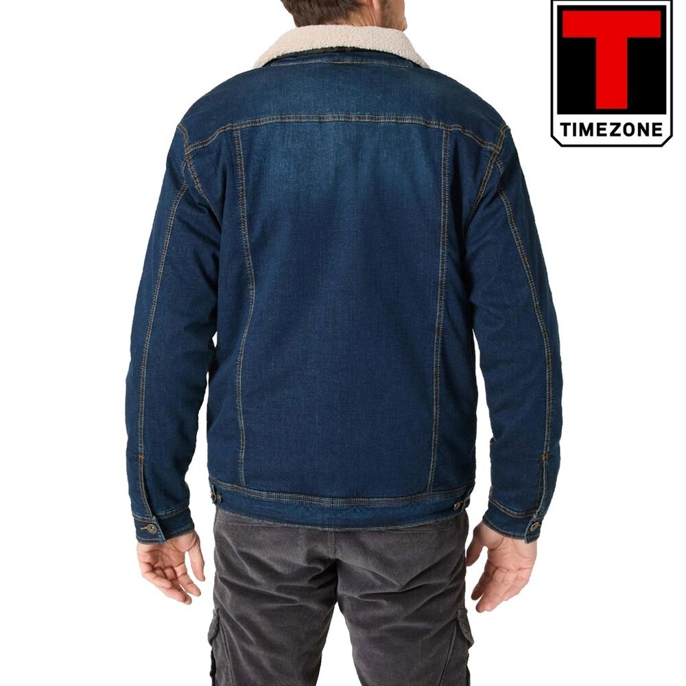 Timezone Used Rinswash Denim Jacket Heren Timezone Used Rinswash Denim Jacket Heren