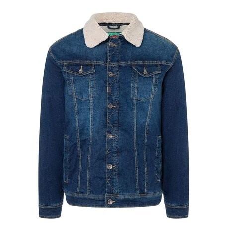 Timezone Used Rinswash Denim Jacket Heren Timezone Used Rinswash Denim Jacket Heren