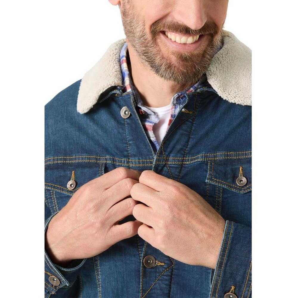 Timezone Used Rinswash Denim Jacket Heren Timezone Used Rinswash Denim Jacket Heren