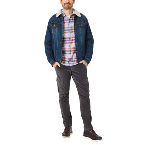 Timezone Used Rinswash Denim Jacket Heren Timezone Used Rinswash Denim Jacket Heren