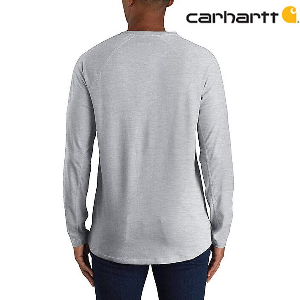 Carhartt Force Relaxed Heather Gray Longsleeve Shirt Heren