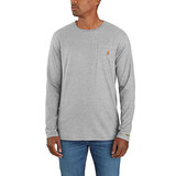 Carhartt Force Relaxed Heather Gray Longsleeve Shirt Heren Carhartt Force Relaxed Heather Gray Longsleeve Shirt Heren