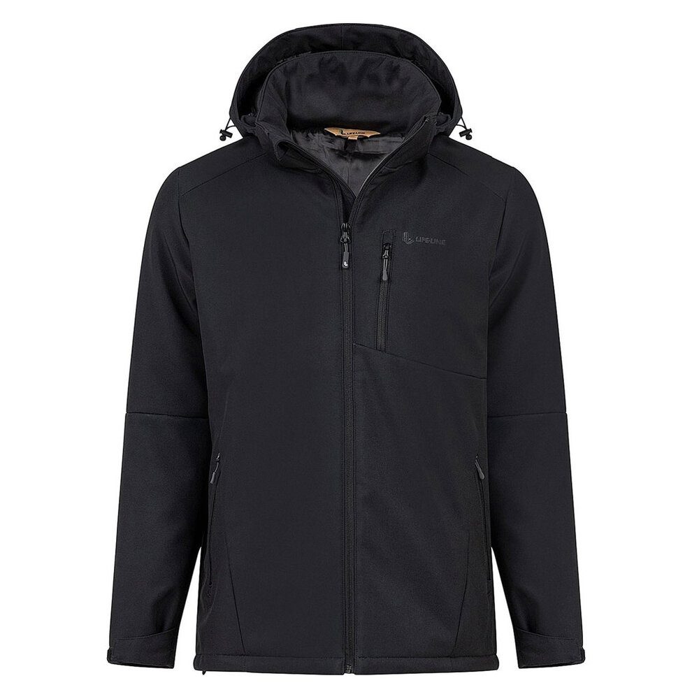 Life Line Joy Zwart Gevoerde Softshell Jas Heren Life Line Joy Zwart Gevoerde Softshell Jas Heren