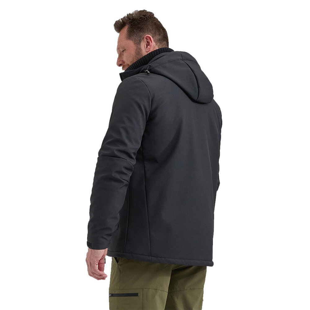 Life Line Joy Zwart Gevoerde Softshell Jas Heren Life Line Joy Zwart Gevoerde Softshell Jas Heren