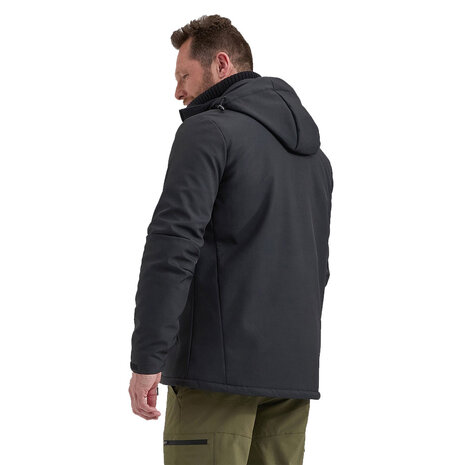 Life Line Joy Zwart Gevoerde Softshell Jas Heren Life Line Joy Zwart Gevoerde Softshell Jas Heren