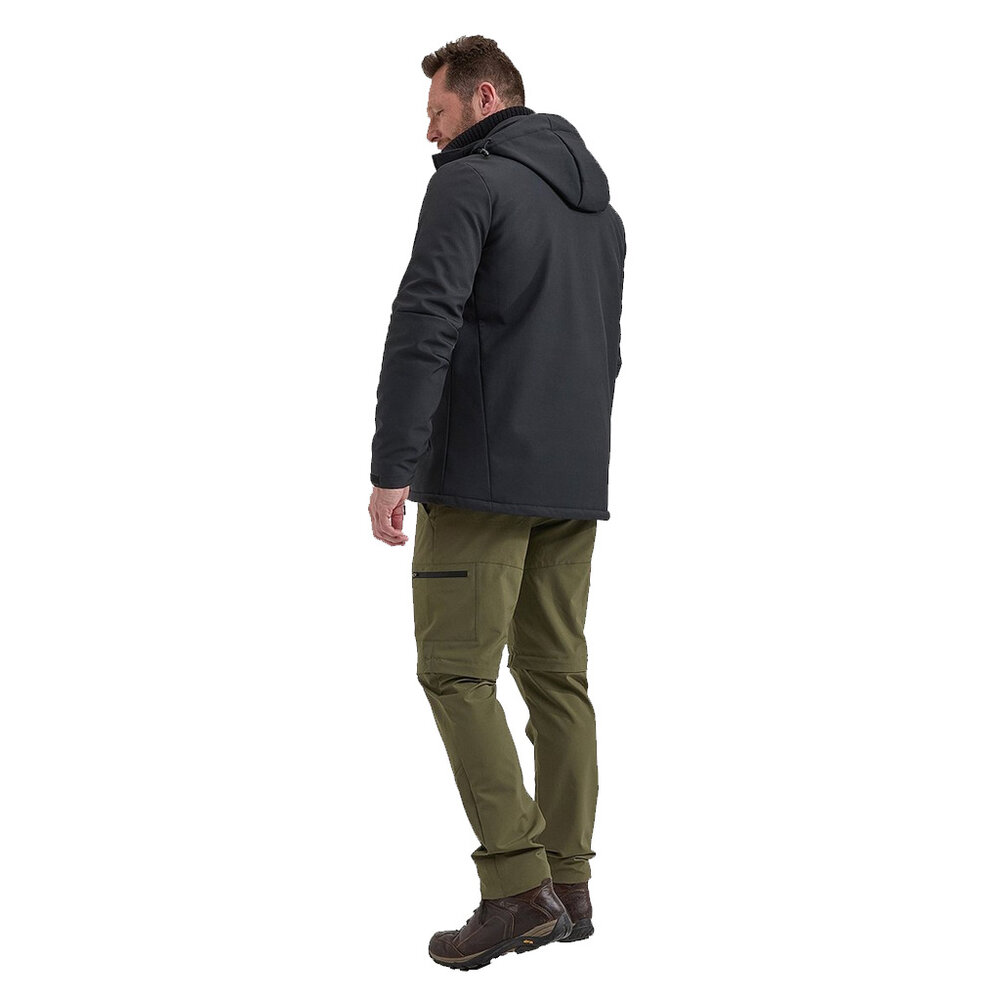 Life Line Joy Zwart Gevoerde Softshell Jas Heren Life Line Joy Zwart Gevoerde Softshell Jas Heren