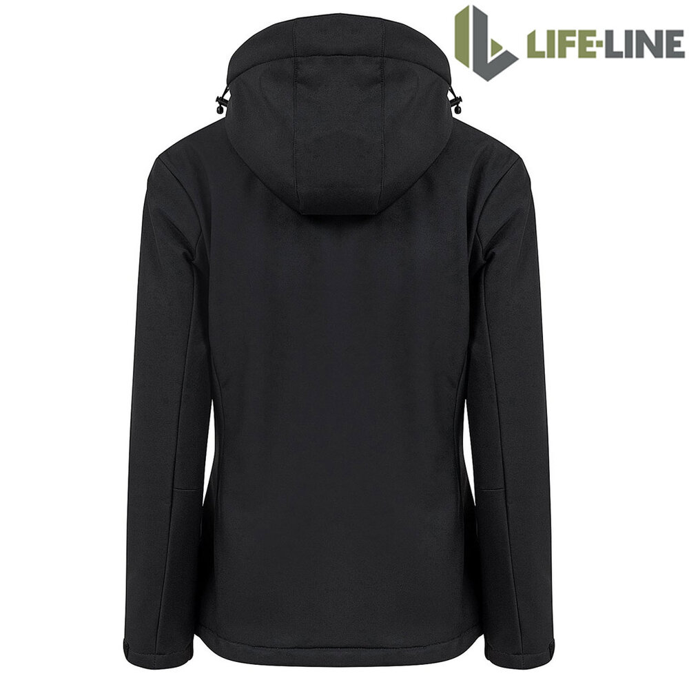 Life Line Dani Zwart Gevoerde Softshell Jas Dames Life Line Dani Zwart Gevoerde Softshell Jas Dames
