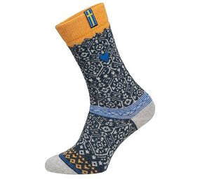 Woolwear 70% Wol Geel Blauw Zweedse Sokken Woolwear 70% Wol Geel Blauw Zweedse Sokken