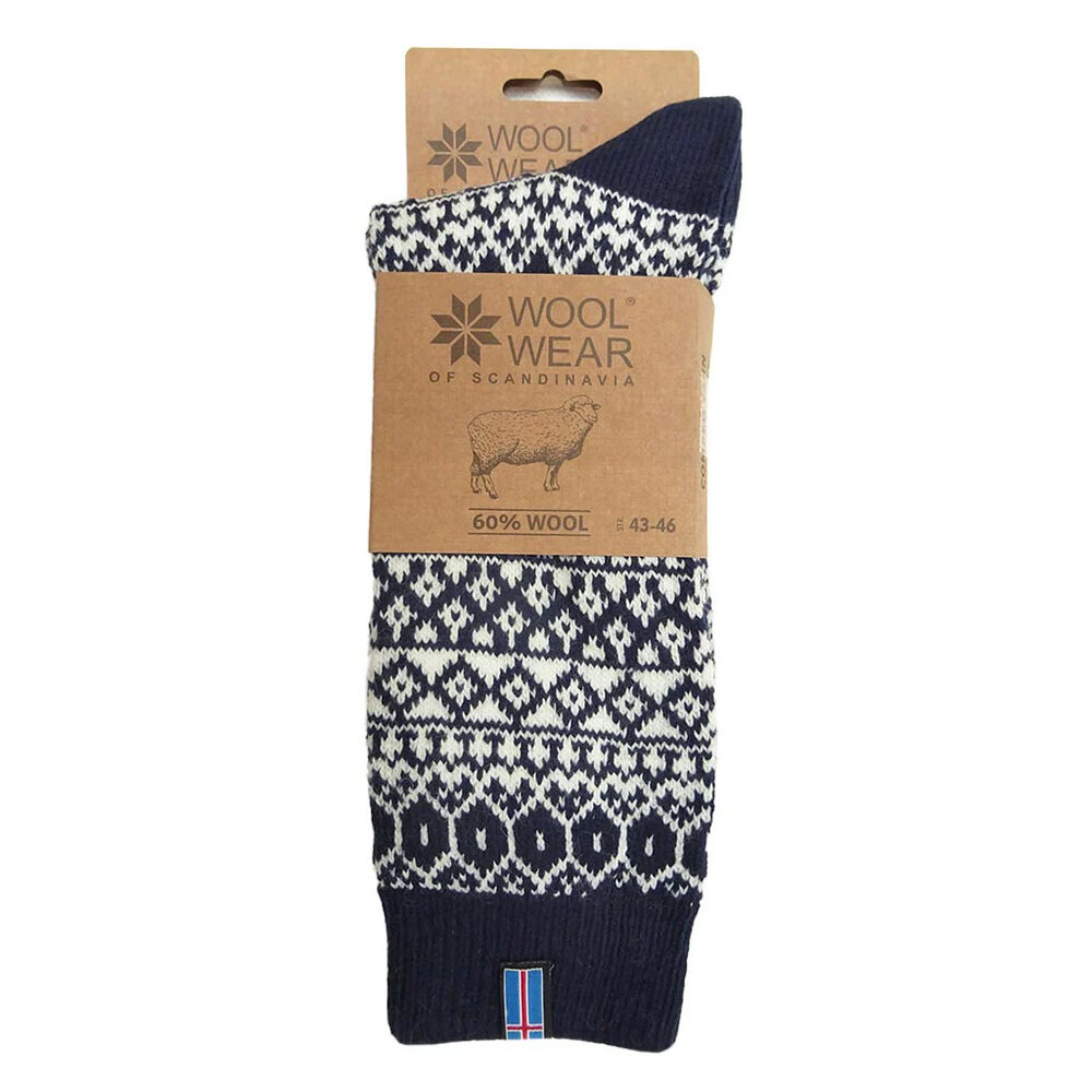 Woolwear 60% Wol Navy IJslandse Sokken