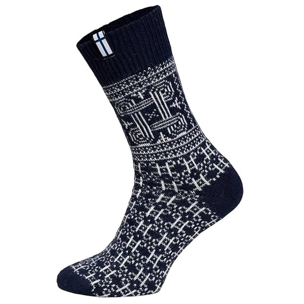 Woolwear Scandinavia Finse sokken Navy – 65% wol Woolwear Scandinavia Finse sokken Navy – 65% wol