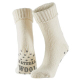 Woolwear 80% Wol Antislip Ecru Huissokken Woolwear 80% Wol Antislip Ecru Huissokken