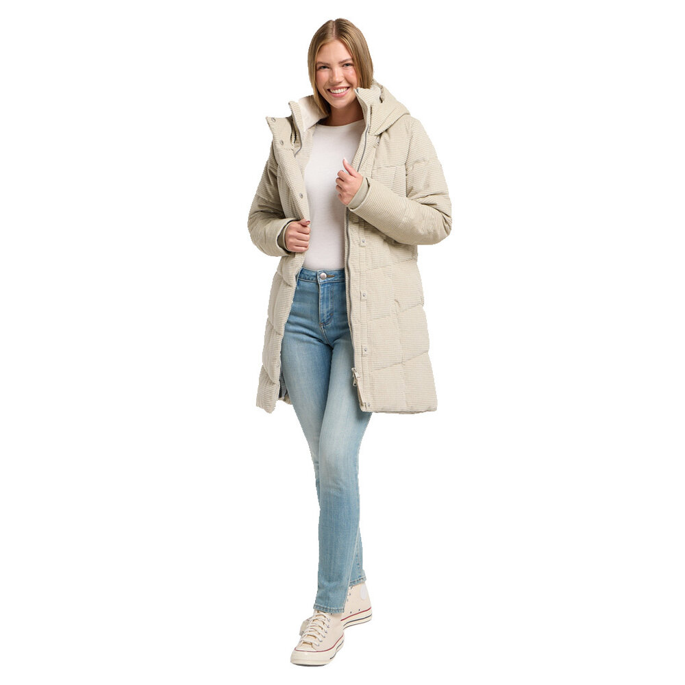 Ragwear Pavla Cordy Bone Winterjas Dames Ragwear Pavla Cordy Bone Winterjas Dames