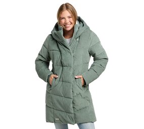 Ragwear Pavla Cordy Dusty Green Winterjas Dames Ragwear Pavla Cordy Dusty Green Winterjas Dames
