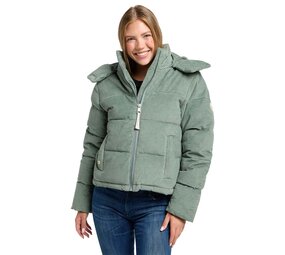 Ragwear Roobie Cordy Dusty Green Winterjas Dames Ragwear Roobie Cordy Dusty Green Winterjas Dames