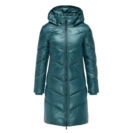 Ragwear Rebelka Shiny Ocean Green Winterjas Dames Ragwear Rebelka Shiny Ocean Green Winterjas Dames