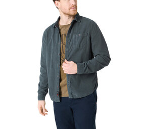 Timezone Corduroy Shirt Dark Navy Overhemd Heren