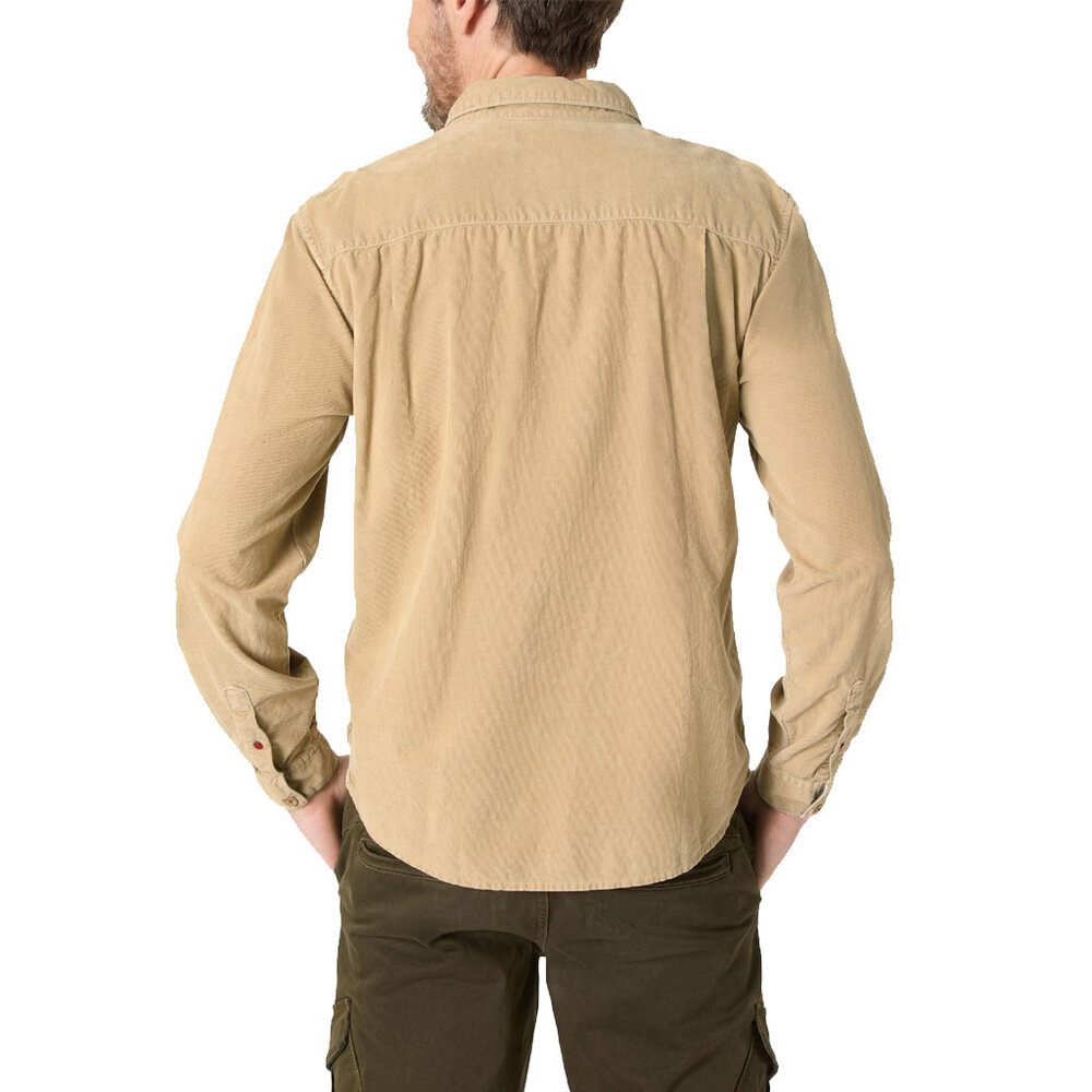 Timezone Corduroy Shirt Nut Beige Overhemd Heren Timezone Corduroy Shirt Nut Beige Overhemd Heren