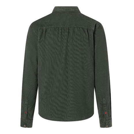 Timezone Corduroy Shirt Black Olive Overhemd Heren Timezone Corduroy Shirt Black Olive Overhemd Heren