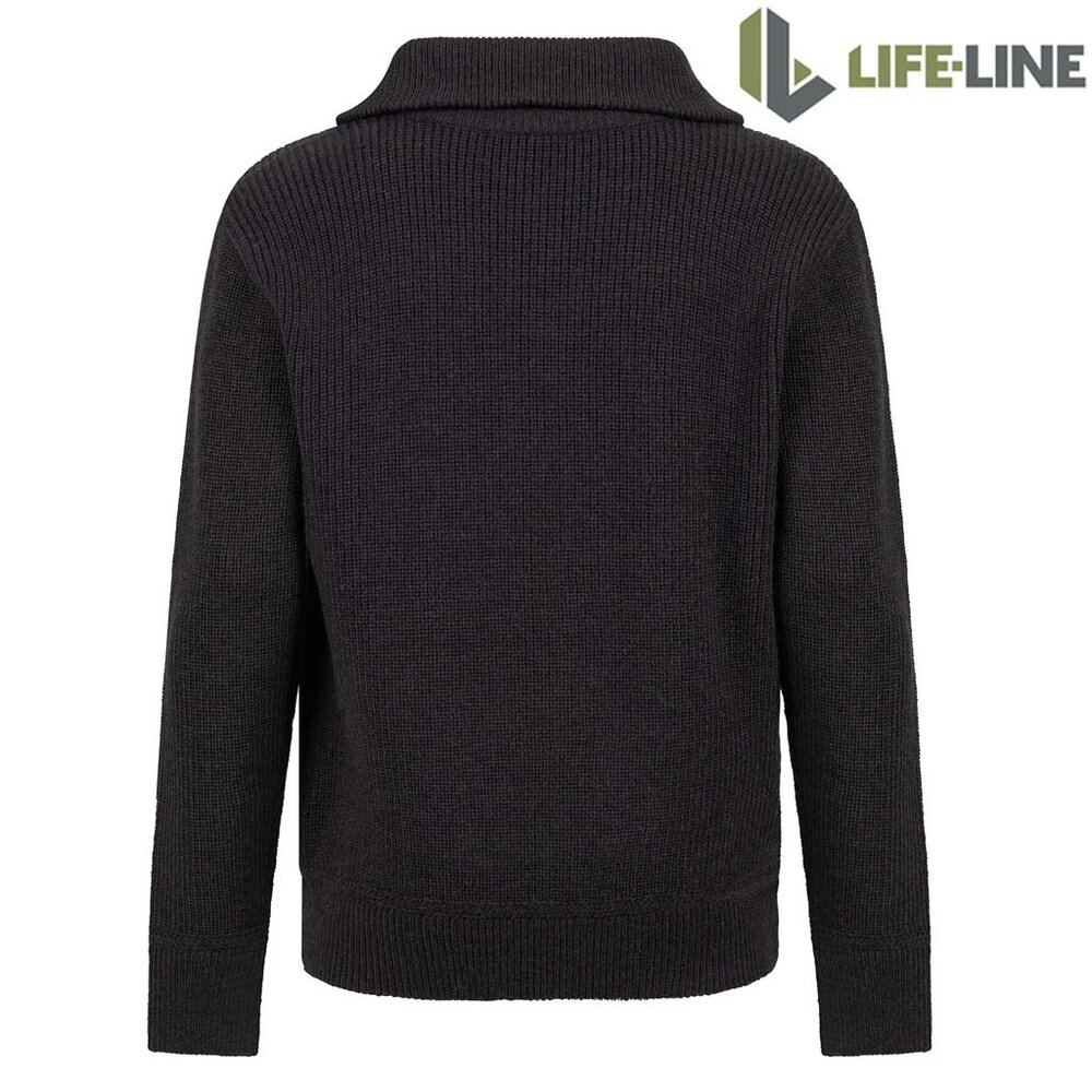 Life Line Atlantic Knitted Pullover Dark Grey Trui Heren Life Line Atlantic Knitted Pullover Dark Grey Trui Heren