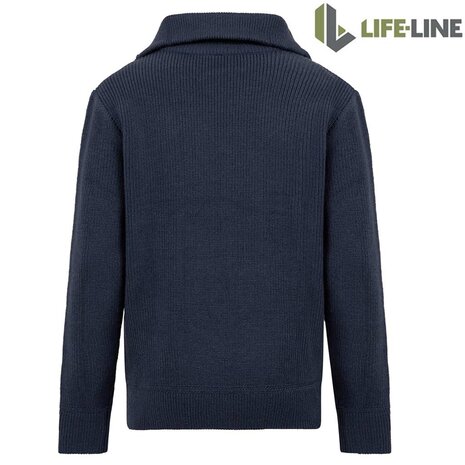Life Line Atlantic Knitted Pullover Navy Trui Heren