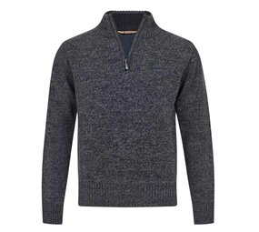 Life Line Waterville Lined Dark Grey Melange Trui Heren