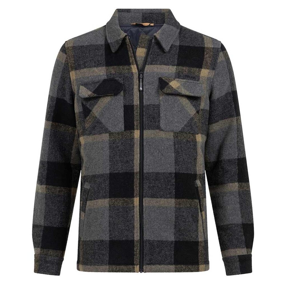Life Line Bello Gevoerd Flanel Black Green Check Shirt Heren Life Line Bello Gevoerd Flanel Black Green Check Shirt Heren