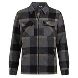 Life Line Bello Gevoerd Flanel Black Green Check Shirt Heren