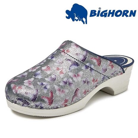 Bighorn 3630 Vlinder Zilver Medische Klompen Dames Bighorn 3630 Vlinder Zilver Medische Klompen Dames