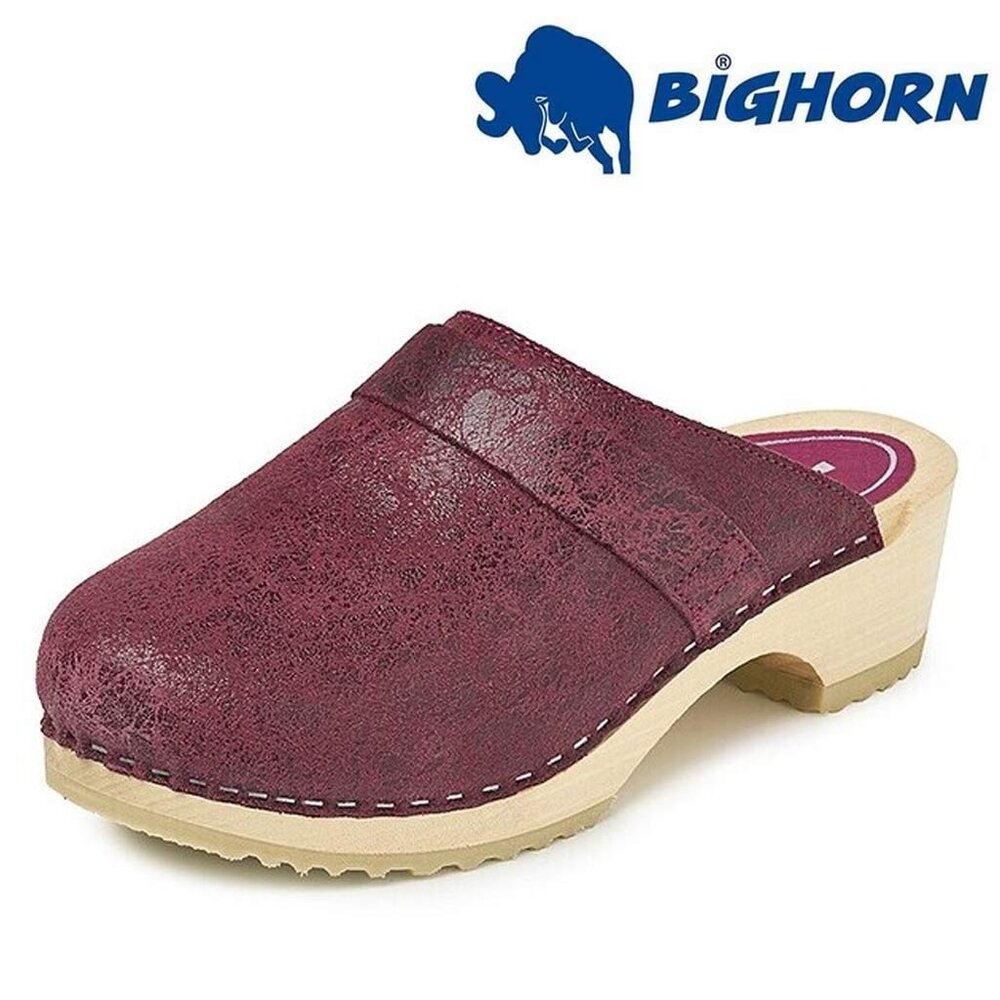 Bighorn 6006 Bordeaux Rood Medische Klompen Dames MAAT 39 Bighorn 6006 Bordeaux Rood Medische Klompen Dames MAAT 39