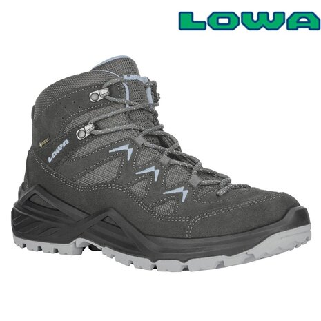 Lowa Sirkos Evo GTX Mid Anthracite Iceblue Wandelschoenen Dames