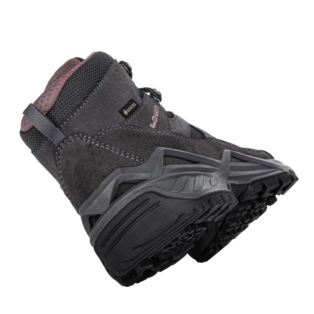 Lowa Sirkos Evo GTX Mid Graphite Brownrose Wandelschoenen Dames Lowa Sirkos Evo GTX Mid Graphite Brownrose Wandelschoenen Dames