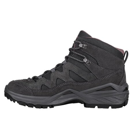 Lowa Sirkos Evo GTX Mid Graphite Brownrose Wandelschoenen Dames Lowa Sirkos Evo GTX Mid Graphite Brownrose Wandelschoenen Dames