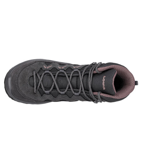 Lowa Sirkos Evo GTX Mid Graphite Brownrose Wandelschoenen Dames Lowa Sirkos Evo GTX Mid Graphite Brownrose Wandelschoenen Dames
