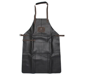 BBQ Schort Leer Zwart BBQ Schort Leer Zwart