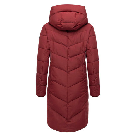 Ragwear Natalin Wine Red Winterjas Dames Ragwear Natalin Wine Red Winterjas Dames