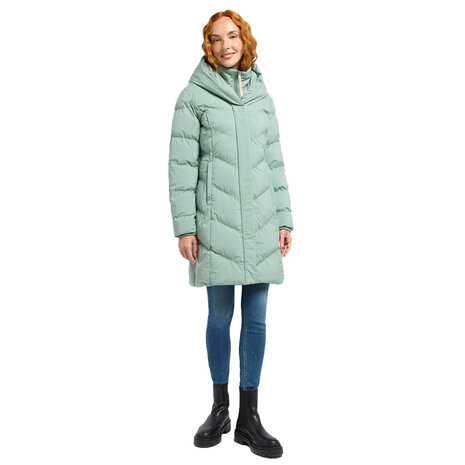 Ragwear Natalka Dusty Green Winterjas Dames Ragwear Natalka Dusty Green Winterjas Dames