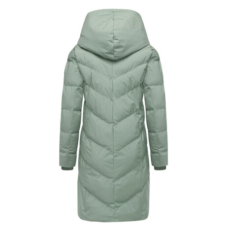 Ragwear Natalka Dusty Green Winterjas Dames Ragwear Natalka Dusty Green Winterjas Dames