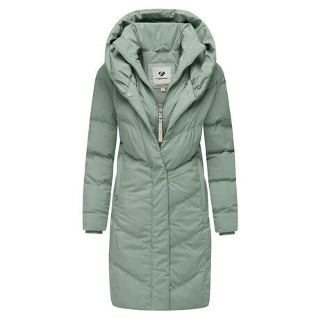Ragwear Natalka Dusty Green Winterjas Dames Ragwear Natalka Dusty Green Winterjas Dames