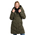 Natalka Dark Olive Winterjas Dames Natalka Dark Olive Winterjas Dames