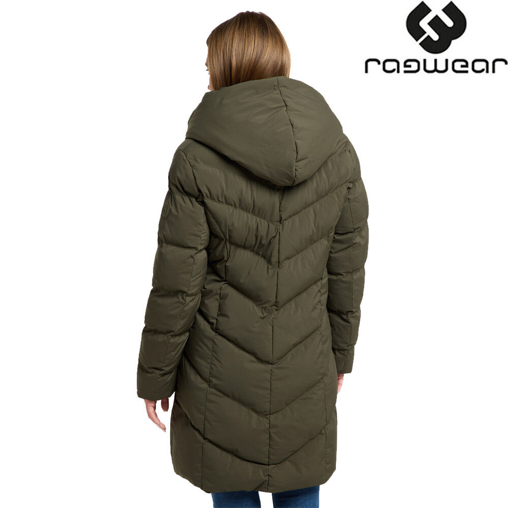 Ragwear Natalka Dark Olive Winterjas Dames Ragwear Natalka Dark Olive Winterjas Dames