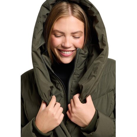 Ragwear Natalka Dark Olive Winterjas Dames Ragwear Natalka Dark Olive Winterjas Dames