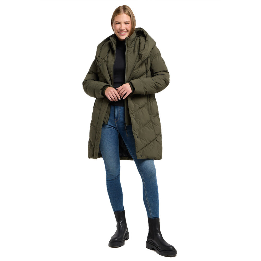 Ragwear Natalka Dark Olive Winterjas Dames Ragwear Natalka Dark Olive Winterjas Dames