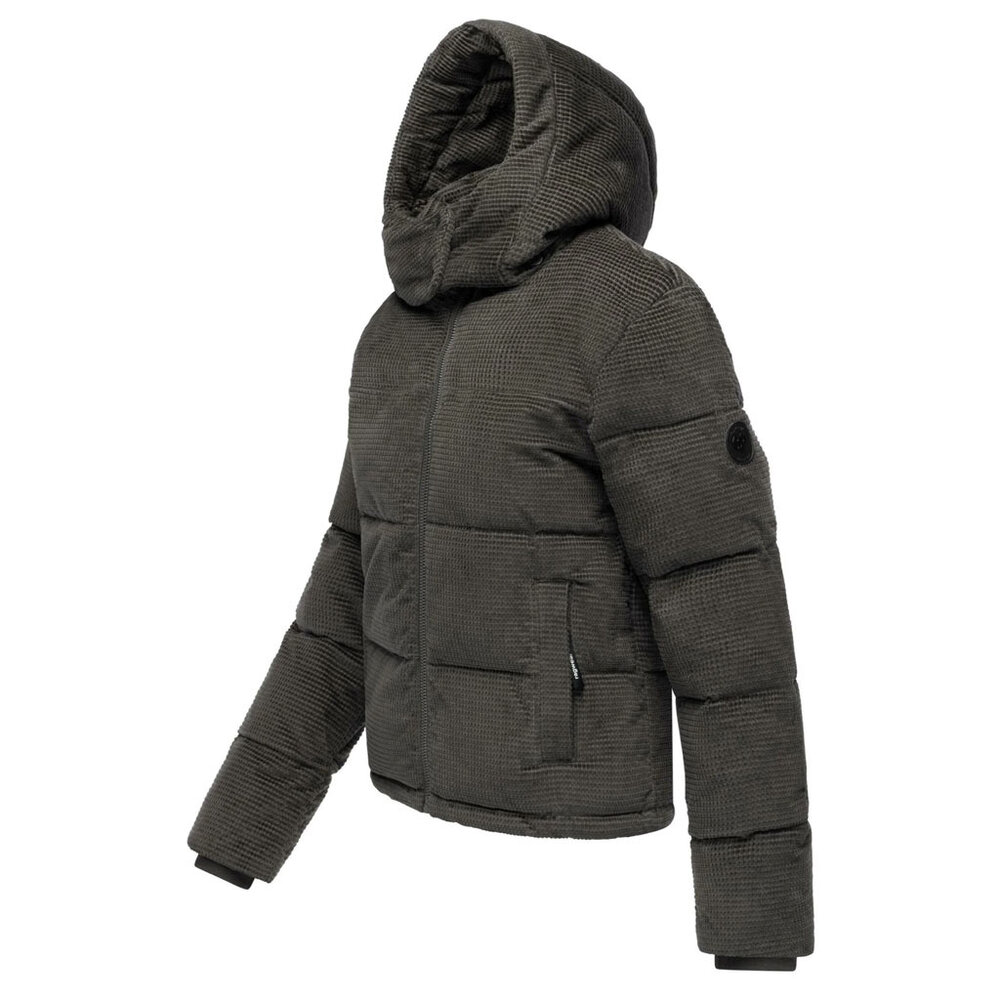 Ragwear Roobie Cordy Stone Grey Winterjas Dames Ragwear Roobie Cordy Stone Grey Winterjas Dames